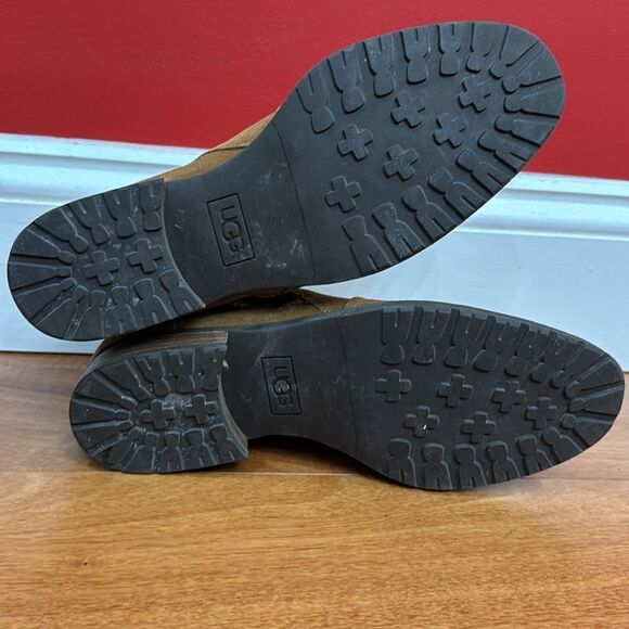 UGG Women’s Aureo Waterproof Zip Ankle-High Boots Booties Tan Brown Suede US 8 - Picture 6 of 11